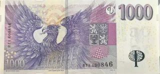 Czech Republic 1,000 Kroner, 2023 reverse